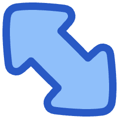 Thick Arrow Diagonal 2 Icon from Plump Duo Set