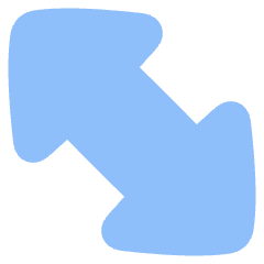 Thick Arrow Diagonal 2 Icon from Plump Flat Set