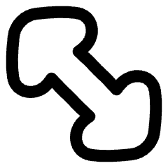 Thick Arrow Diagonal 2 Icon from Flex Line Set