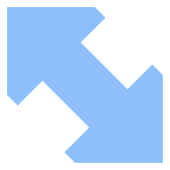 Thick Arrow Diagonal 2 Icon from Sharp Flat Set