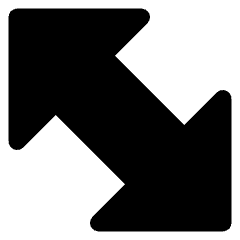 Thick Arrow Diagonal 2 Icon from Core Solid Set