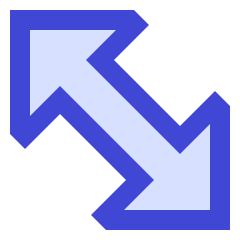 Thick Arrow Diagonal 2 Icon from Sharp Duo Set