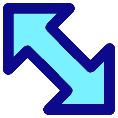 Thick Arrow Diagonal 2 Icon from Core Pop Set