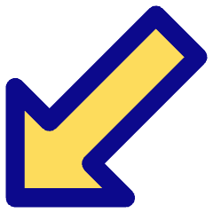 Thick Arrow Diagonal Bottom Left Icon from Core Pop Set