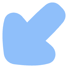 Thick Arrow Diagonal Bottom Left Large Icon from Flex Flat Set