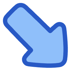 Thick Arrow Diagonal Bottom Right Icon from Plump Duo Set