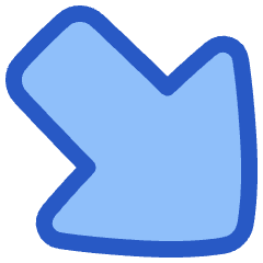 Thick Arrow Diagonal Bottom Right Large Icon from Plump Duo Set