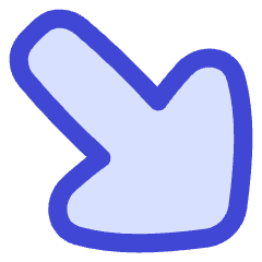 Thick Arrow Diagonal Bottom Right Large Icon from Flex Duo Set