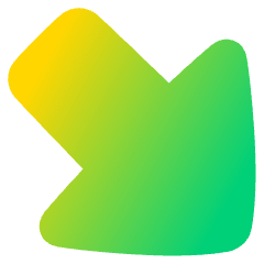 Thick Arrow Diagonal Bottom Right Large Icon from Plump Gradient Set