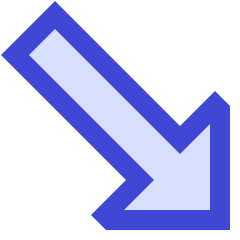Thick Arrow Diagonal Bottom Right Icon from Sharp Duo Set
