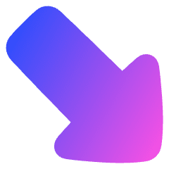 Thick Arrow Diagonal Bottom Right Icon from Plump Gradient Set