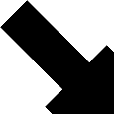 Thick Arrow Diagonal Bottom Right Icon from Sharp Solid Set