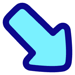 Thick Arrow Diagonal Bottom Right Icon from Plump Pop Set