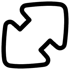 Thick Arrow Diagonal Large 1 Icon from Plump Line Set