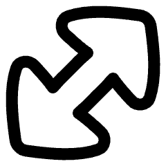 Thick Arrow Diagonal Large 1 Icon from Flex Line Set