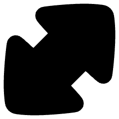 Thick Arrow Diagonal Large 1 Icon from Plump Solid Set