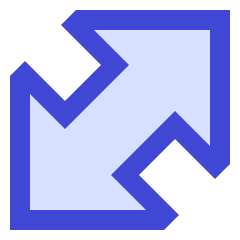 Thick Arrow Diagonal Large 1 Icon from Sharp Duo Set