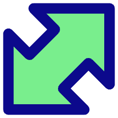 Thick Arrow Diagonal Large 1 Icon from Core Pop Set