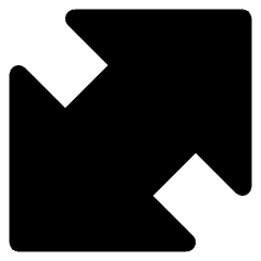 Thick Arrow Diagonal Large 1 Icon from Core Solid Set