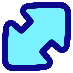 Thick Arrow Diagonal Large 1 Icon from Plump Pop Set