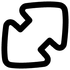 Thick Arrow Diagonal Large 1 Icon from Plump Remix Set