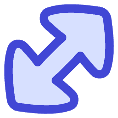 Thick Arrow Diagonal Large 1 Icon from Flex Duo Set
