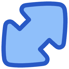 Thick Arrow Diagonal Large 1 Icon from Plump Duo Set