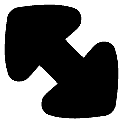 Thick Arrow Diagonal Large 2 Icon from Flex Solid Set