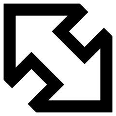 Thick Arrow Diagonal Large 2 Icon from Sharp Remix Set