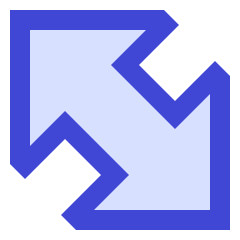 Thick Arrow Diagonal Large 2 Icon from Sharp Duo Set