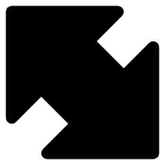 Thick Arrow Diagonal Large 2 Icon from Core Solid Set