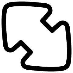Thick Arrow Diagonal Large 2 Icon from Plump Line Set