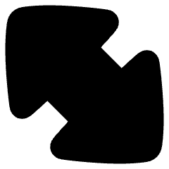 Thick Arrow Diagonal Large 2 Icon from Plump Solid Set