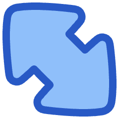 Thick Arrow Diagonal Large 2 Icon from Plump Duo Set