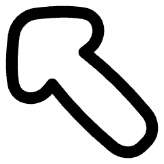 Thick Arrow Diagonal Upper Left Icon from Flex Line Set
