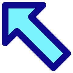 Thick Arrow Diagonal Upper Left Icon from Core Pop Set