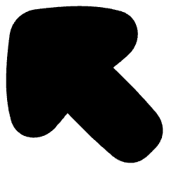 Thick Arrow Diagonal Upper Left Large Icon from Flex Solid Set
