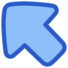 Thick Arrow Diagonal Upper Left Large Icon from Plump Duo Set