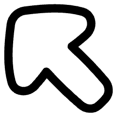 Thick Arrow Diagonal Upper Left Large Icon from Flex Line Set