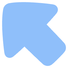 Thick Arrow Diagonal Upper Left Large Icon from Plump Flat Set