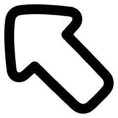 Thick Arrow Diagonal Upper Left Icon from Plump Remix Set