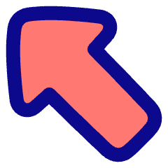 Thick Arrow Diagonal Upper Left Icon from Plump Pop Set