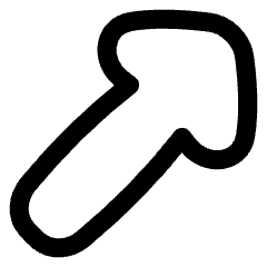 Thick Arrow Diagonal Upper Right Icon from Flex Line Set