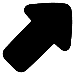 Thick Arrow Diagonal Upper Right Icon from Plump Solid Set