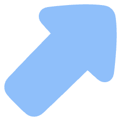 Thick Arrow Diagonal Upper Right Icon from Plump Flat Set