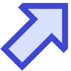 Thick Arrow Diagonal Upper Right Large Icon from Sharp Duo Set