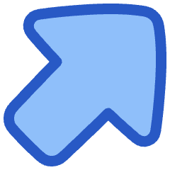 Thick Arrow Diagonal Upper Right Large Icon from Plump Duo Set
