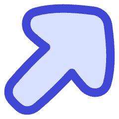Thick Arrow Diagonal Upper Right Large Icon from Flex Duo Set