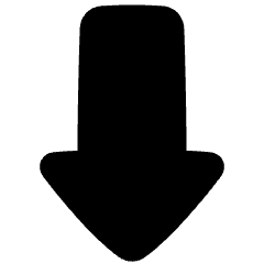 Thick Arrow Down Icon from Plump Solid Set