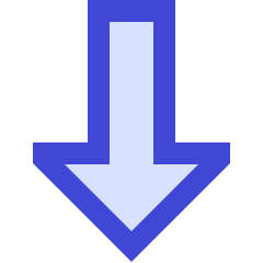 Thick Arrow Down Icon from Sharp Duo Set